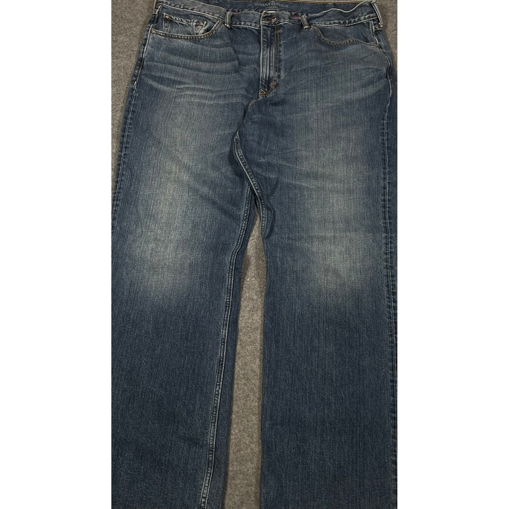 Banana Republic Mens 42x34 Straight Leg Jeans Indigo Blue 100% Cotton 813428-00